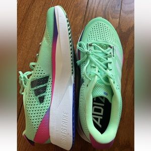 New in box women’s Adidas Adizero size 9.5. Never worn and beautiful!